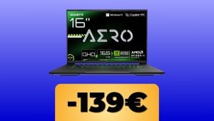 Il laptop gaming Gigabyte AERO X16 è in offerta su Amazon per i Prime Day 2025
