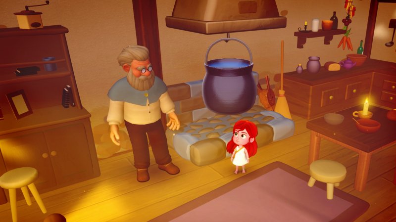 La piccola Mai con il nonno