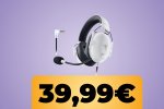 Le cuffie Razer BlackShark V2 X bianche sono in sconto al minimo storico con Amazon Prime Day - Notizia