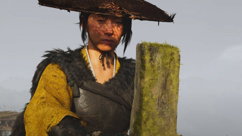 Atsu davanti alla tomba della sua famiglia in Ghost of Yotei