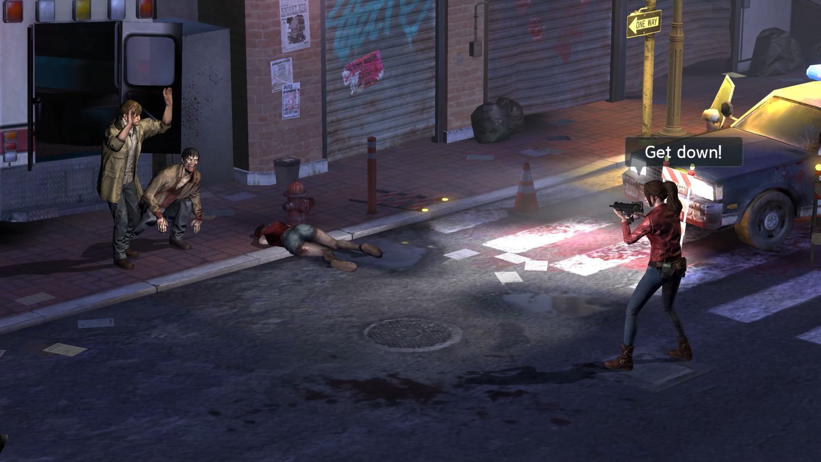 Una scena da Resident Evil Survival Unit