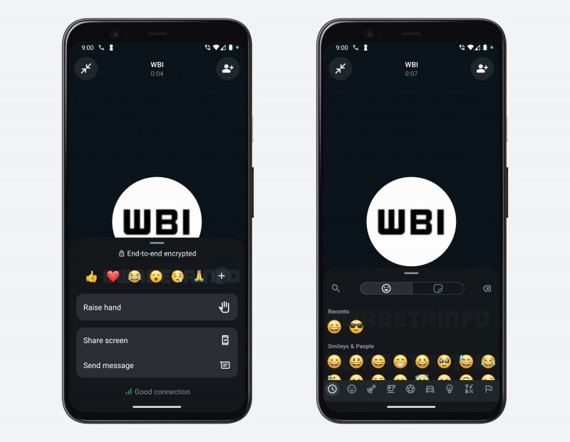 Le emoji per le chiamate su WhatsApp (fonte: Wabetainfo) Le emoji per le chiamate su WhatsApp (fonte: Wabetainfo)