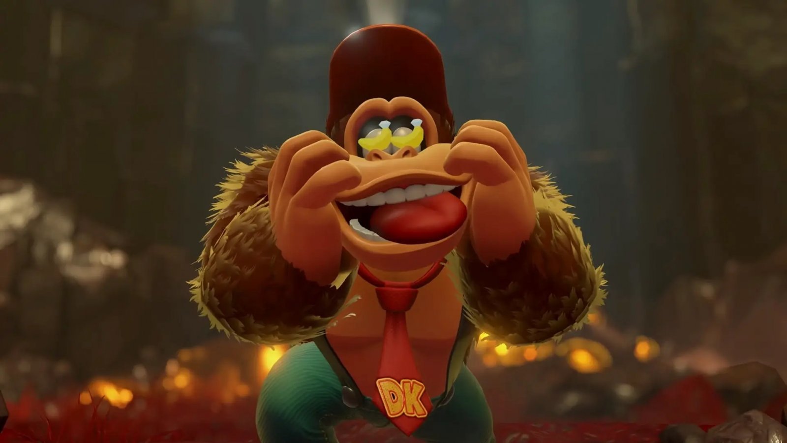 La faccia golosa di Donkey Kong, nel nuovo Donkey Kong Bananza