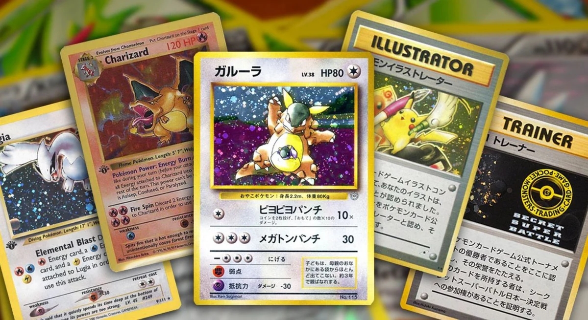 Alcune carte dei Pokémon
