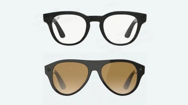 In alto gli occhiali Bellini, in basso gli Aperol