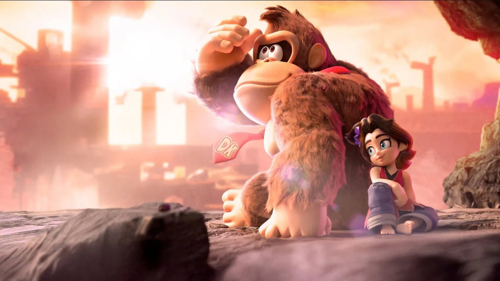 Donkey Kong e Pauline, i protagonisti di Donkey Kong Bananza