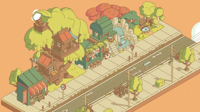 Una prospettiva sulla strada di Minami Lane Una prospettiva sulla strada di Minami Lane