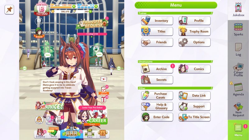 L'interfaccia di Umamusume: Pretty Derby su PC è adattata un po' alla buona L'interfaccia di Umamusume: Pretty Derby su PC è adattata un po' alla buona