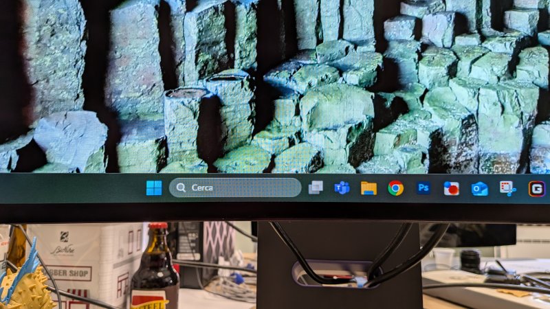 Il testo non appare particolarmente nitido su Windows; una situazione che peggiora notevolmente attivando la Dual Mode Il testo non appare particolarmente nitido su Windows; una situazione che peggiora notevolmente attivando la Dual Mode