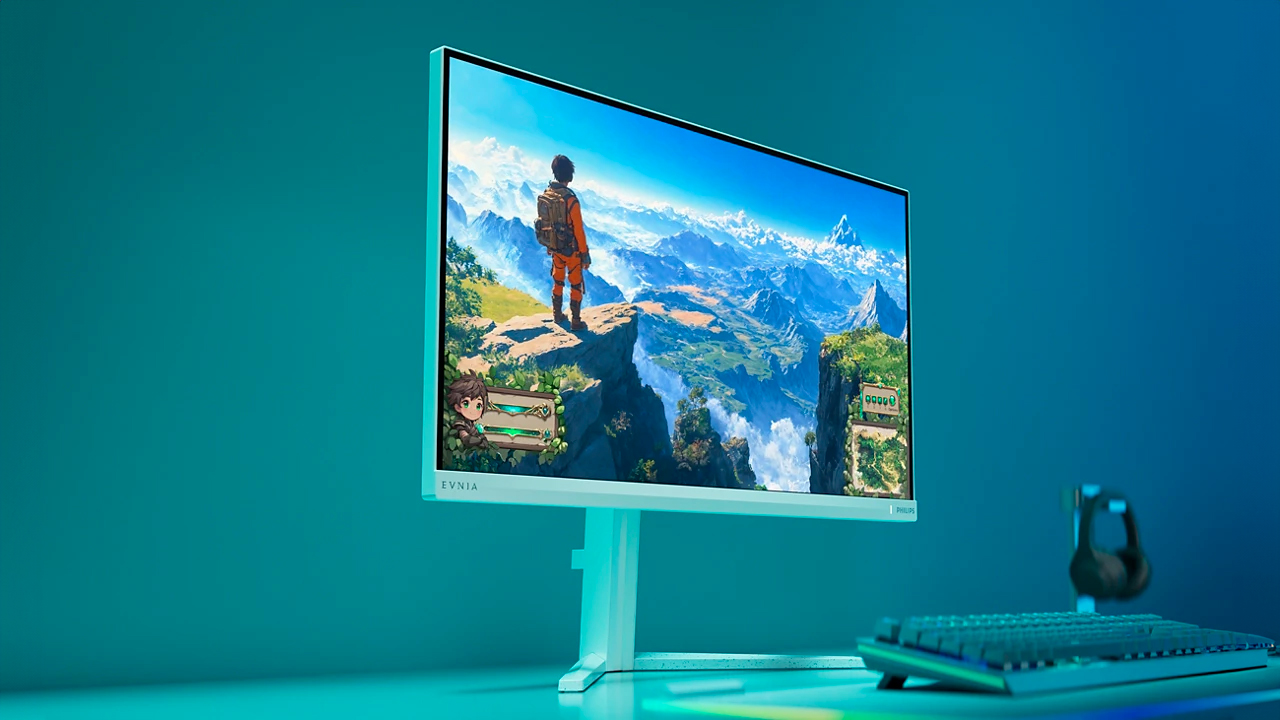 Philips Evnia 27M2N3501PA in un ambiente asettico