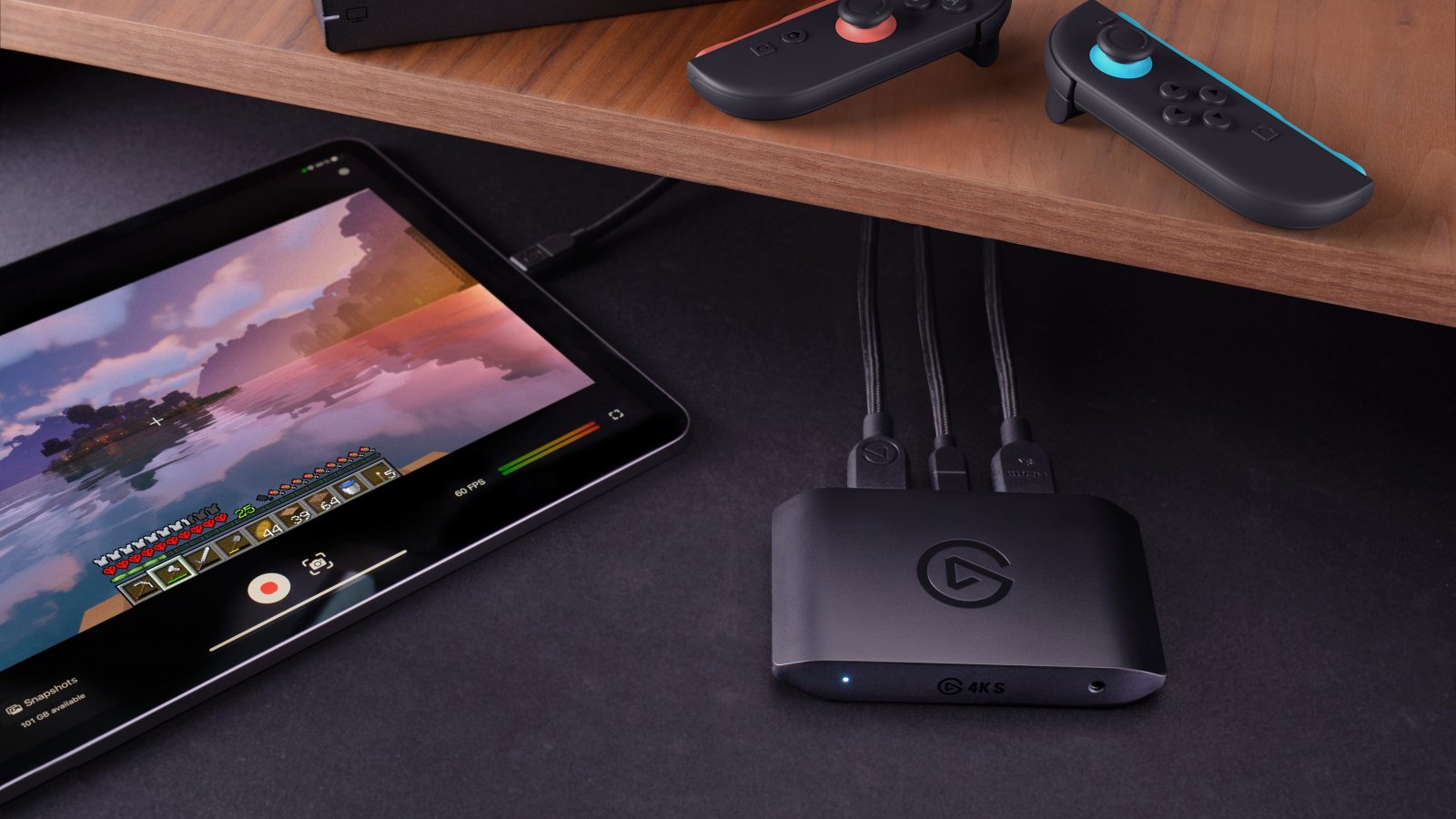 Elgato 4K S in un setup con iPad e Switch 2
