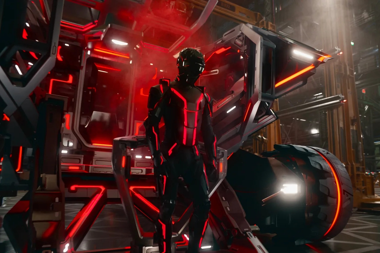 Una scena di Tron: Ares