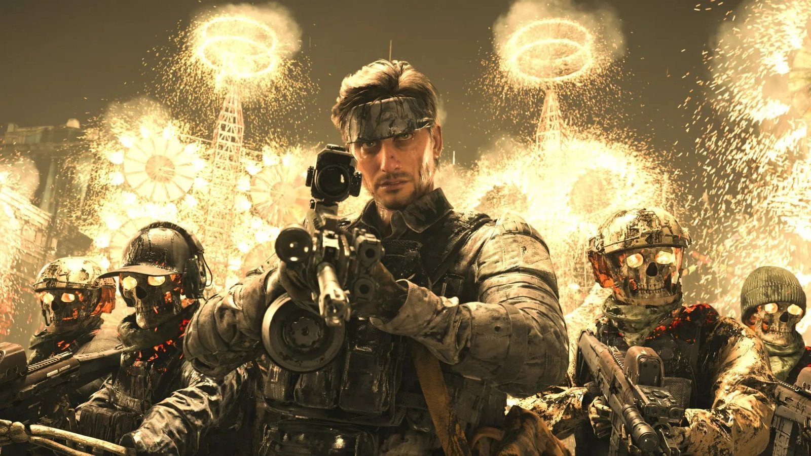 Promo Art di Death Stranding 2: On the Beach nella quale vediamo Sam dare un bacio sulla fronte a Lou