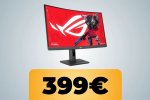 Il monitor curvo ASUS ROG Strix XG27WCMS da 27' è in sconto su Amazon - Notizia