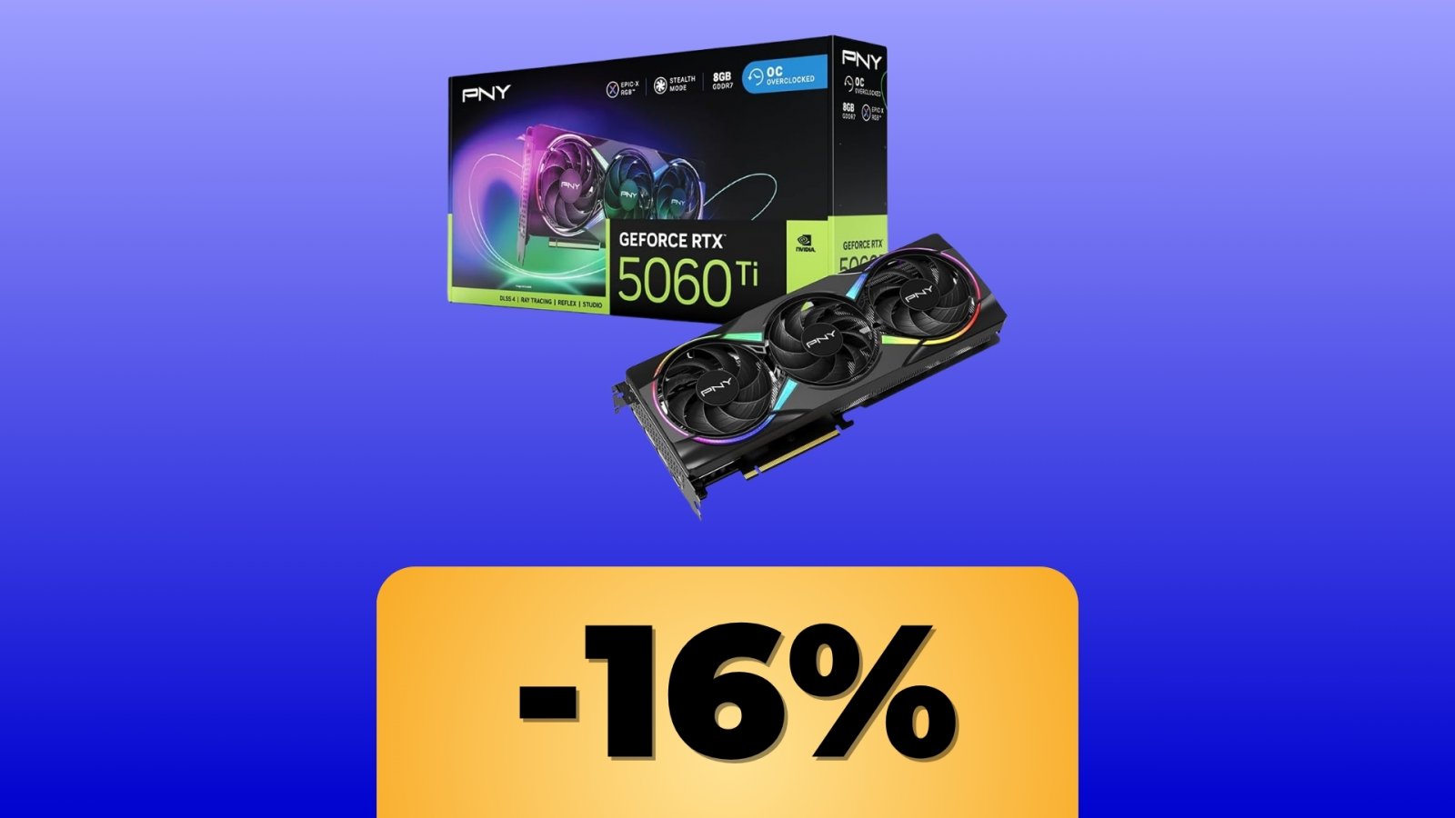 La GPU PNY GeForce RTX 5060 Ti