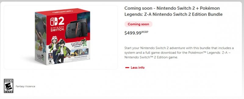 La pagina ufficiale di Nintendo sul bundle La pagina ufficiale di Nintendo sul bundle