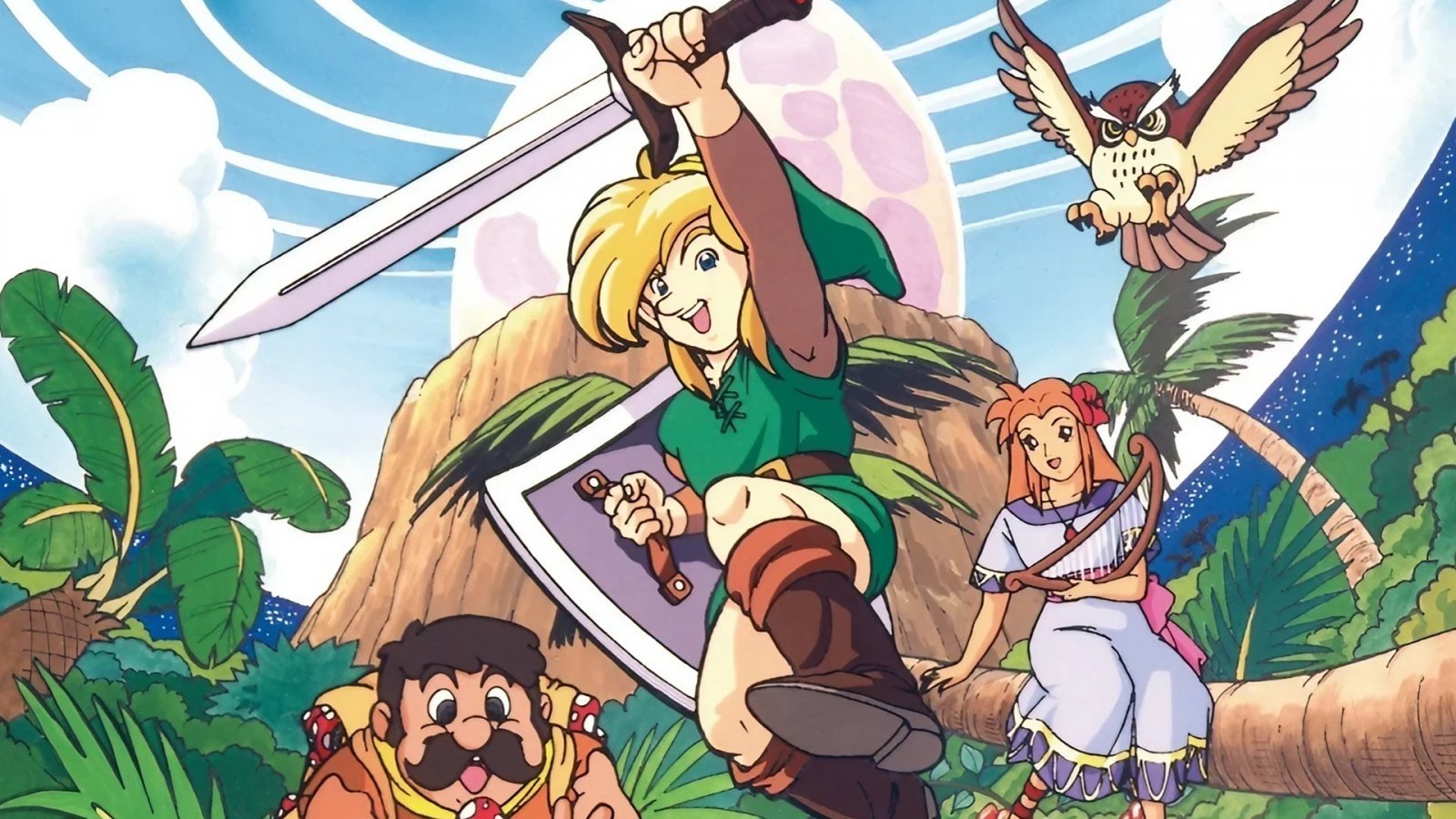 Un artwork di The Legend of Zelda: Link's Awakening