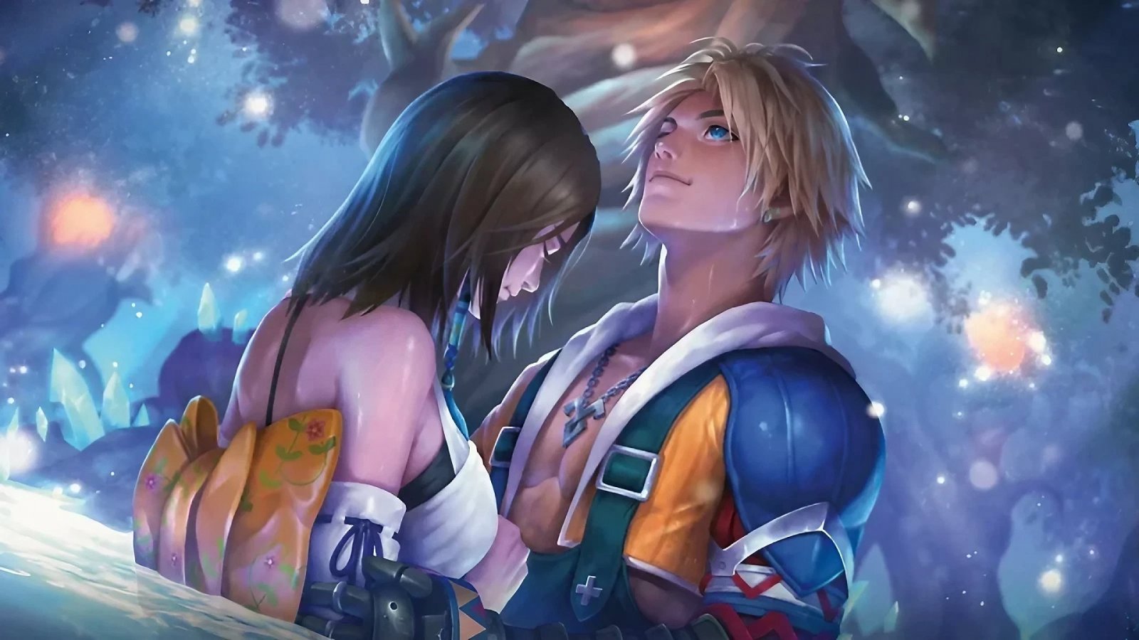 Tidus e Yuna su una delle carte di Magic: The Gathering