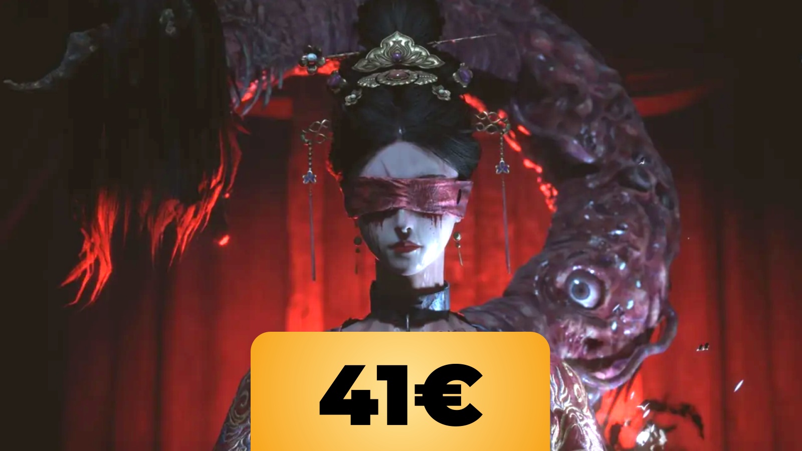 Un personaggio femminile di Wuchang: Fallen Feathers e il prezzo di 41€