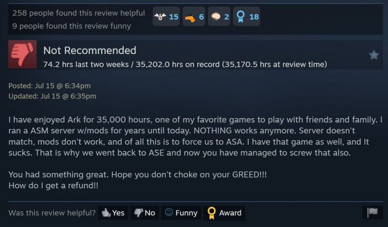 La recensione dell'utente di Ark La recensione dell'utente di Ark