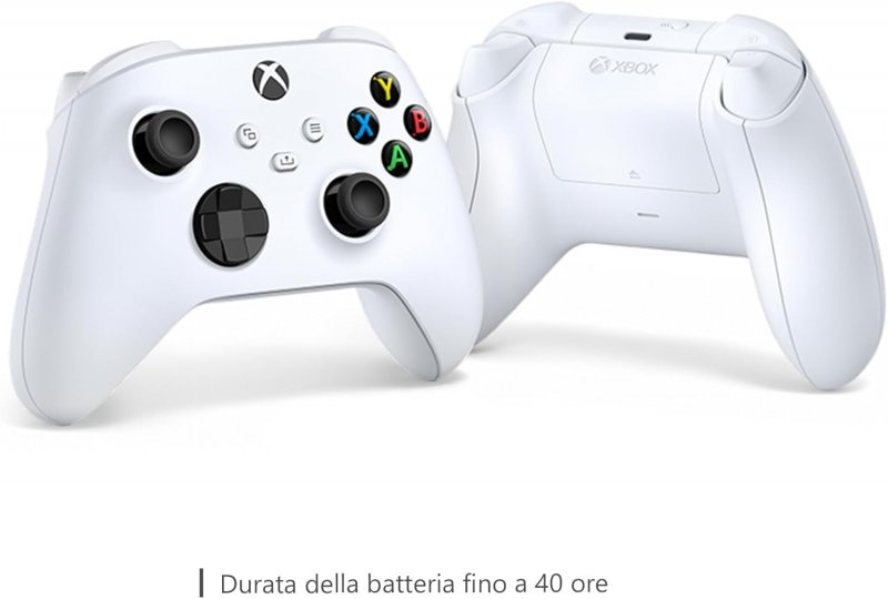Il controller Xbox fronte e retro Il controller Xbox fronte e retro