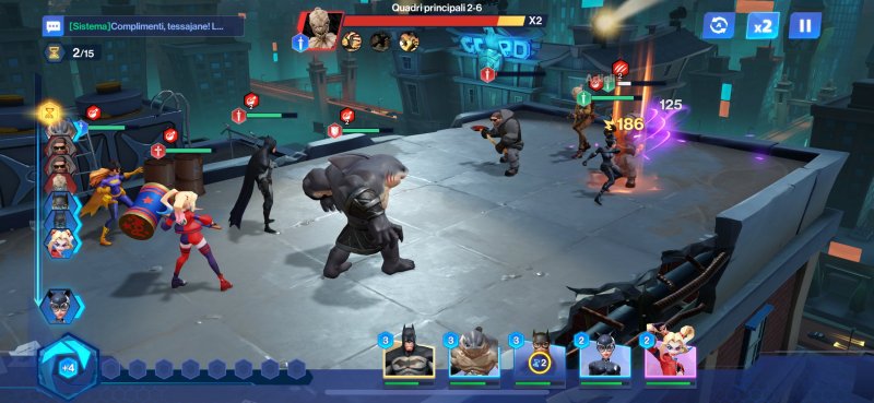 Uno degli scontri di DC Worlds Collide