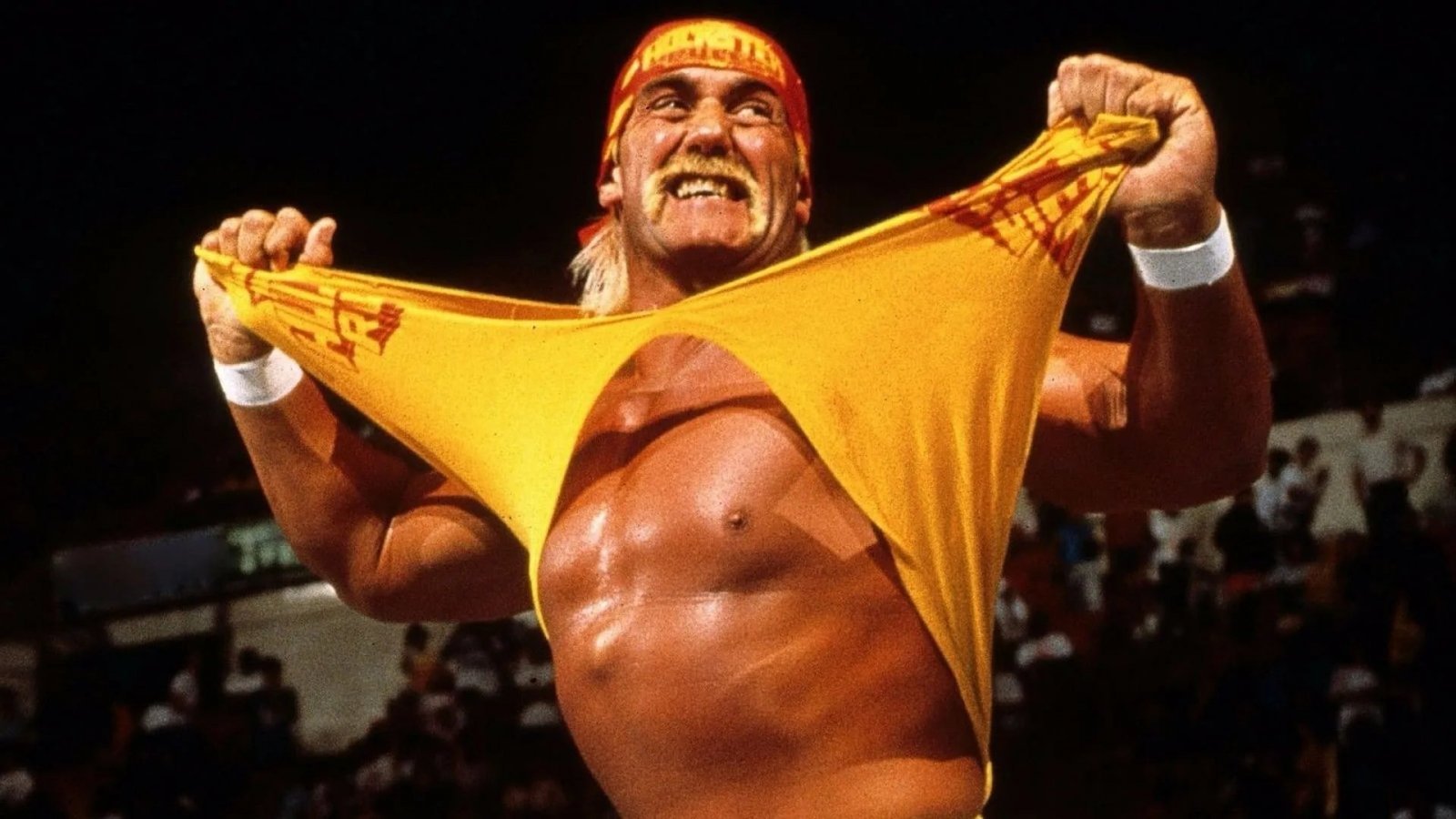 Hulk Hogan in una posa iconica