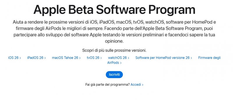 Come scaricare la beta pubblica di iOS 26 Come scaricare la beta pubblica di iOS 26