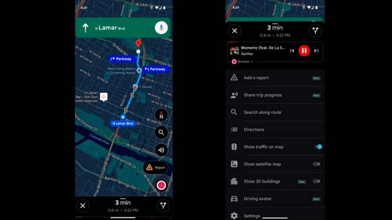 Il ritorno dei controlli multimediali di Google Maps documentato da Android Police