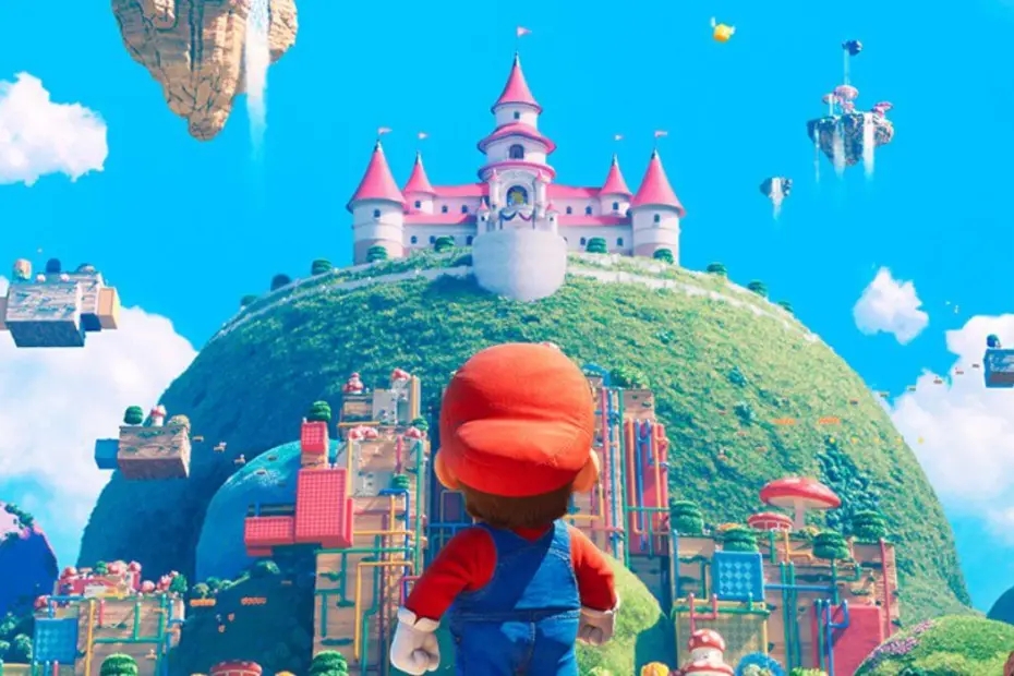 Il Regno dei Funghi, come appare in Super Mario Bros. - Il Film