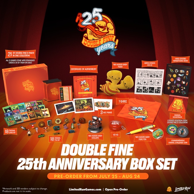 Tutti i contenuti del Double Fine 25th Anniversary Box Set