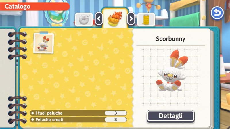 Nel catalogo troverete tutti i peluche che avete ottenuto