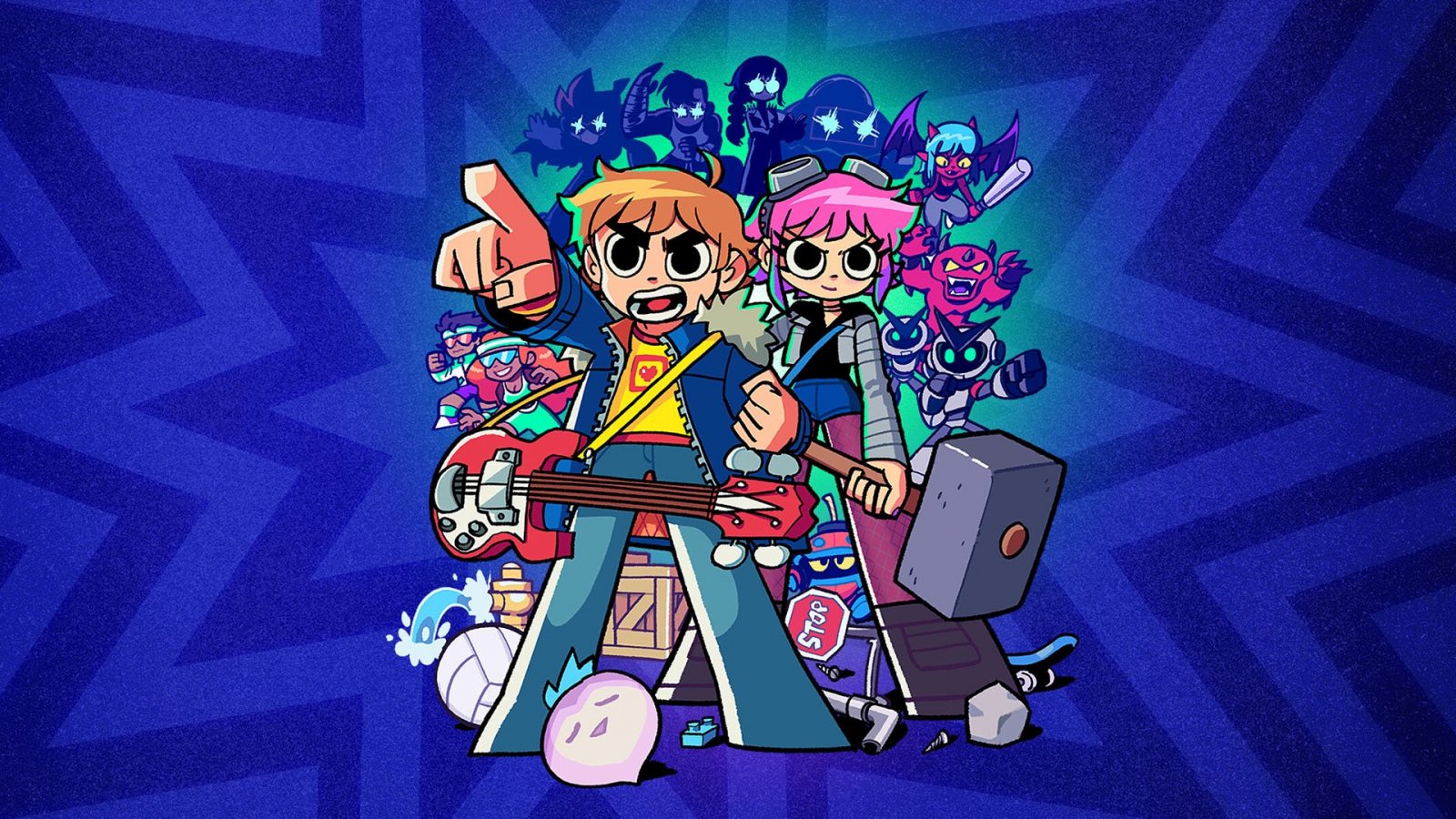 I protagonisti di Scott Pilgrim EX