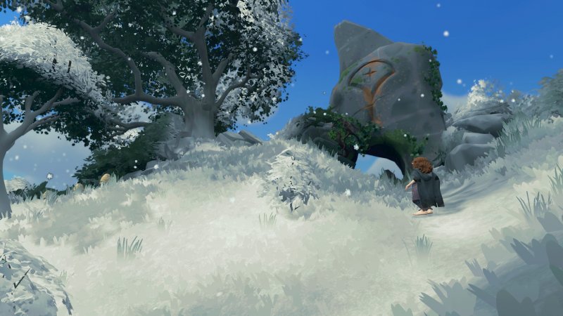 L'incrocio dei Decumani in inverno