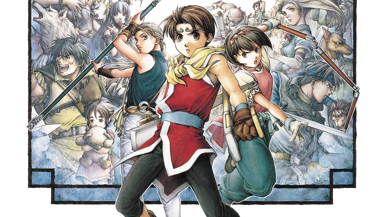 Un artwork con vari personaggi della serie Suikoden