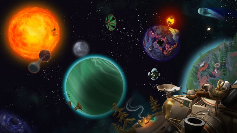 Il sistema stellare di Outer Wilds si può esplorare fin da subito in totale libertà, ma è impossibile farlo senza le dovute conoscenze Il sistema stellare di Outer Wilds si può esplorare fin da subito in totale libertà, ma è impossibile farlo senza le dovute conoscenze