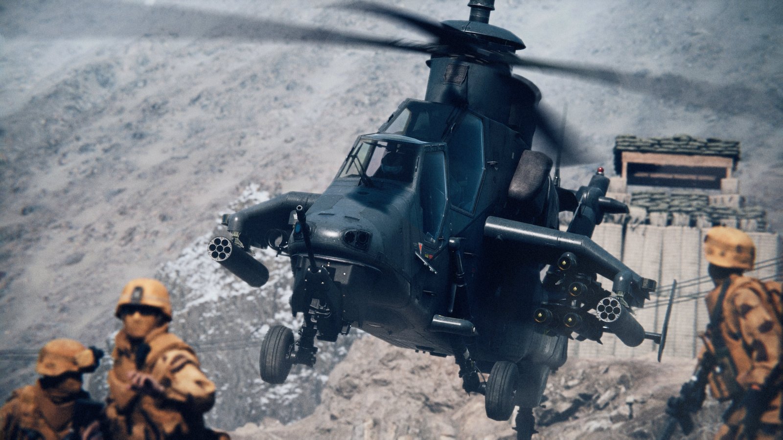Un elicottero in azione in Battlefield 6