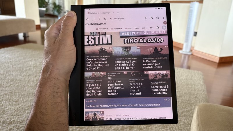 La navigazione internet è abbastanza agevole