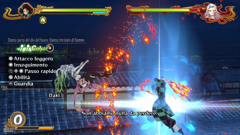Una sequenza di combattimento di Demon Slayer: The Hinokami Chronicles 2 Una sequenza di combattimento di Demon Slayer: The Hinokami Chronicles 2
