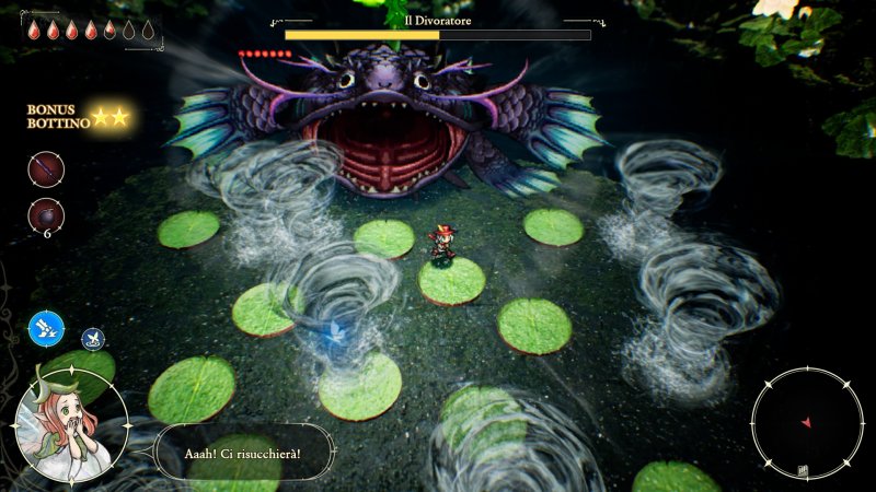 Le battaglie coi boss sono ingegnose e mettono alla prova le capacità del giocatore Le battaglie coi boss sono ingegnose e mettono alla prova le capacità del giocatore