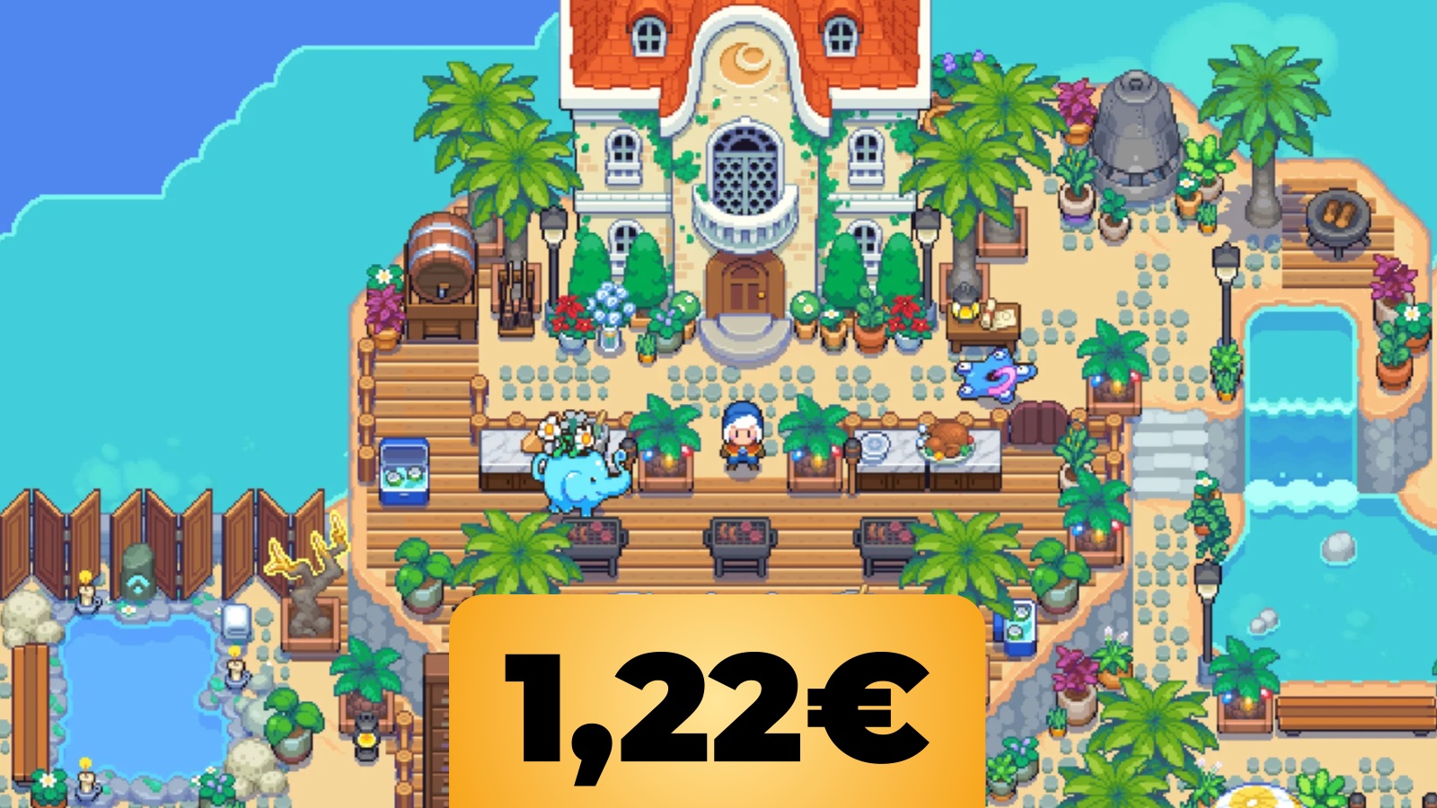 Una casa tropicale in Moonstone Island e il prezzo 1,22€