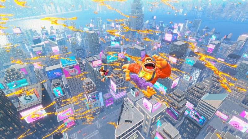 Donkey Kong sguazza tra i cieli di New Donk City Donkey Kong sguazza tra i cieli di New Donk City