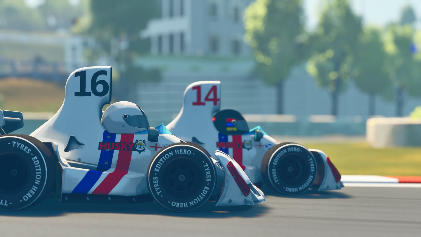 Due delle monoposto di Formula Legends