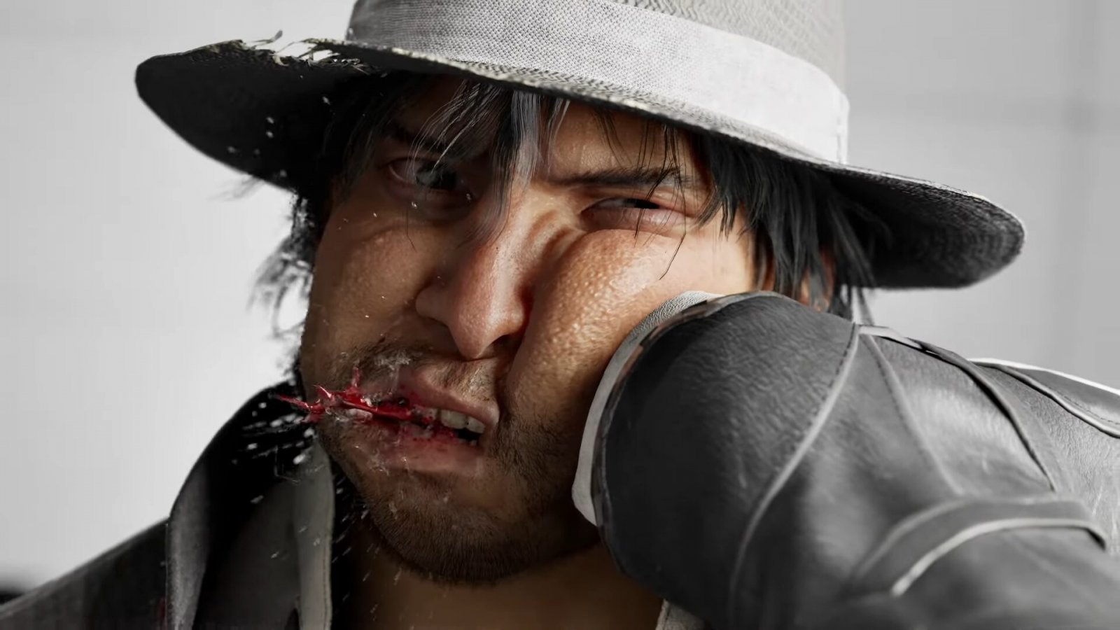 Akira che si prende in faccia un calcio in Virtua Fighter