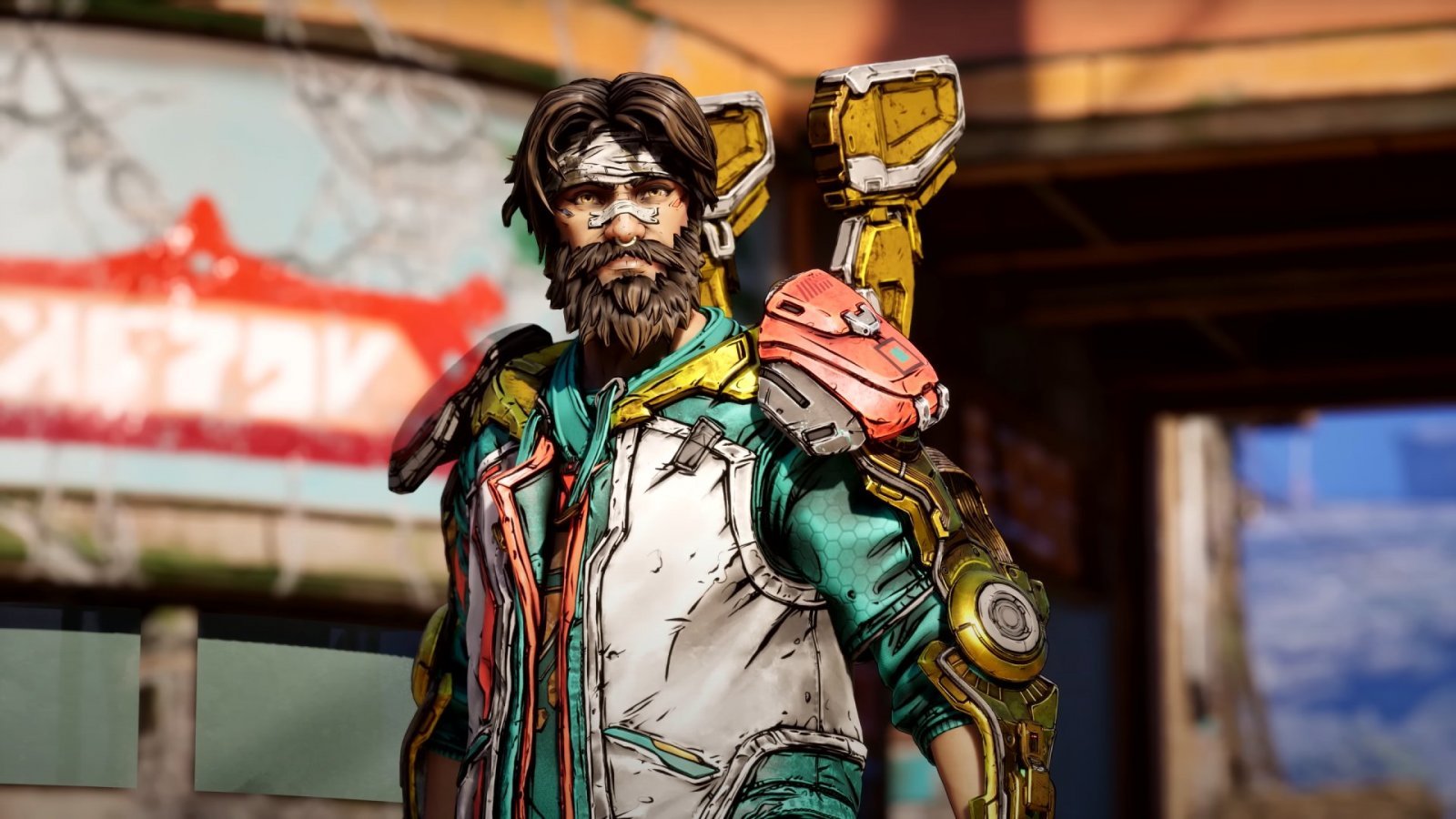 Rafa con uno dei suoi outfit in Borderlands 4
