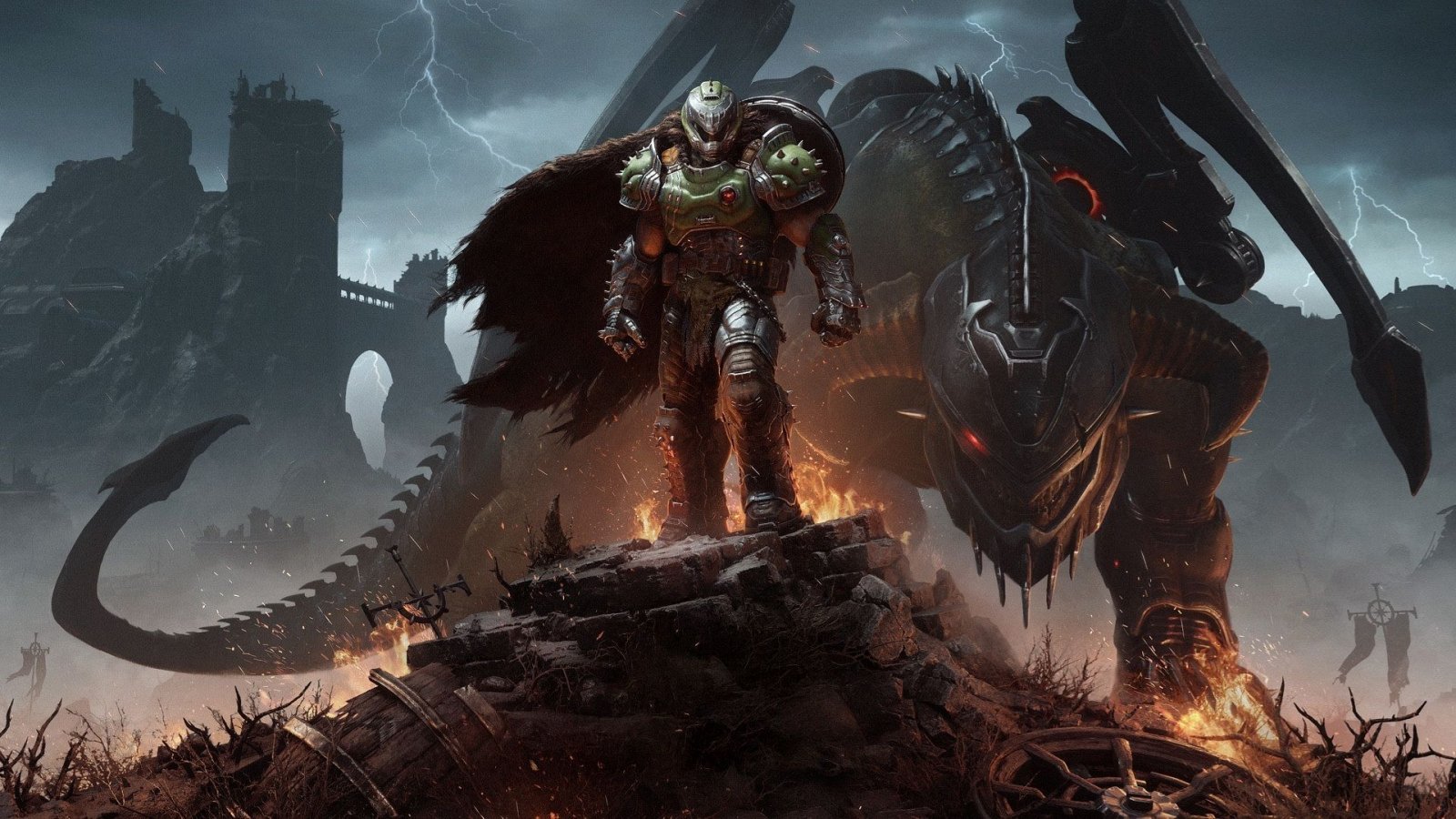 Un artwork di DOOM: The Dark Ages