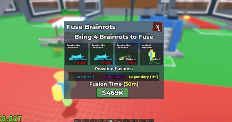 La fusione è il vero endgame di Steal a Brainrot e la sua natura casuale implica tanto farming di strane creature per poter progredire