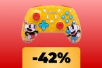 Il Controller Wireless a tema Cuphead per Nintendo Switch è in offerta su Amazon - Notizia