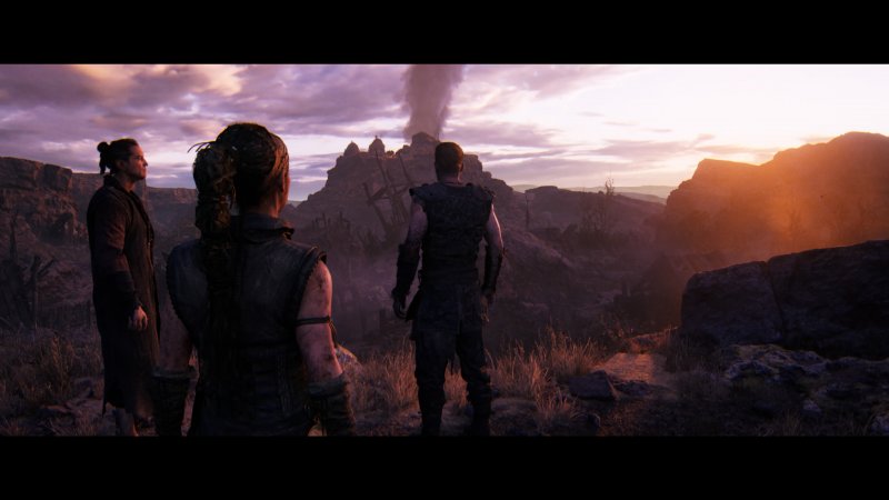 Senua e due dei suoi compagni di viaggio in Senua's Saga: Hellblade 2 Senua e due dei suoi compagni di viaggio in Senua's Saga: Hellblade 2