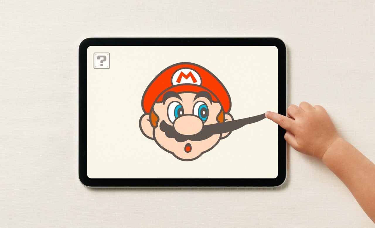 Mario con i baffi tirati